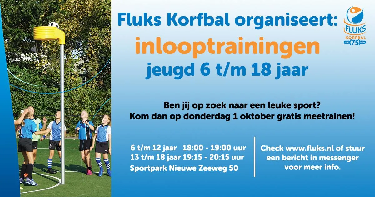 Inlooptrainingen oktober 2020