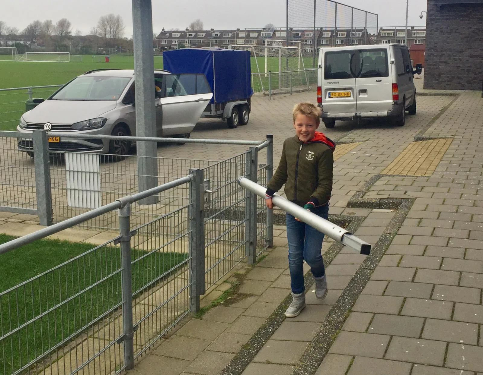 Palen naar de zaal