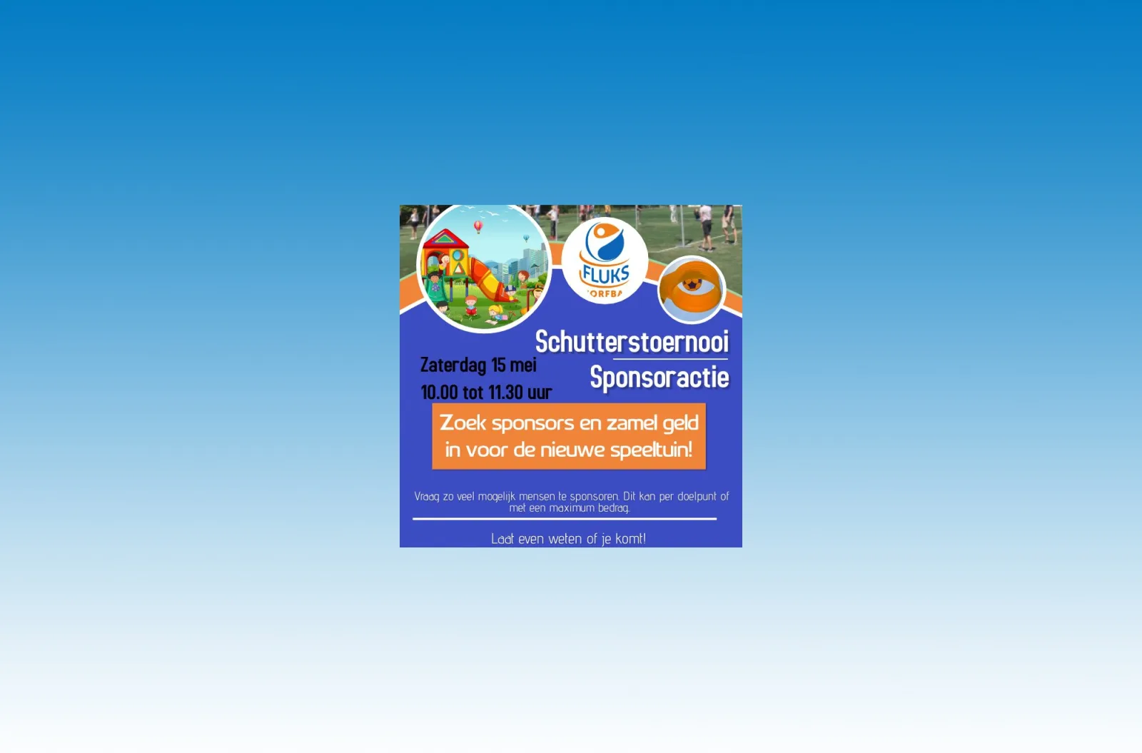 Schutterstoernooi - sponsoractie